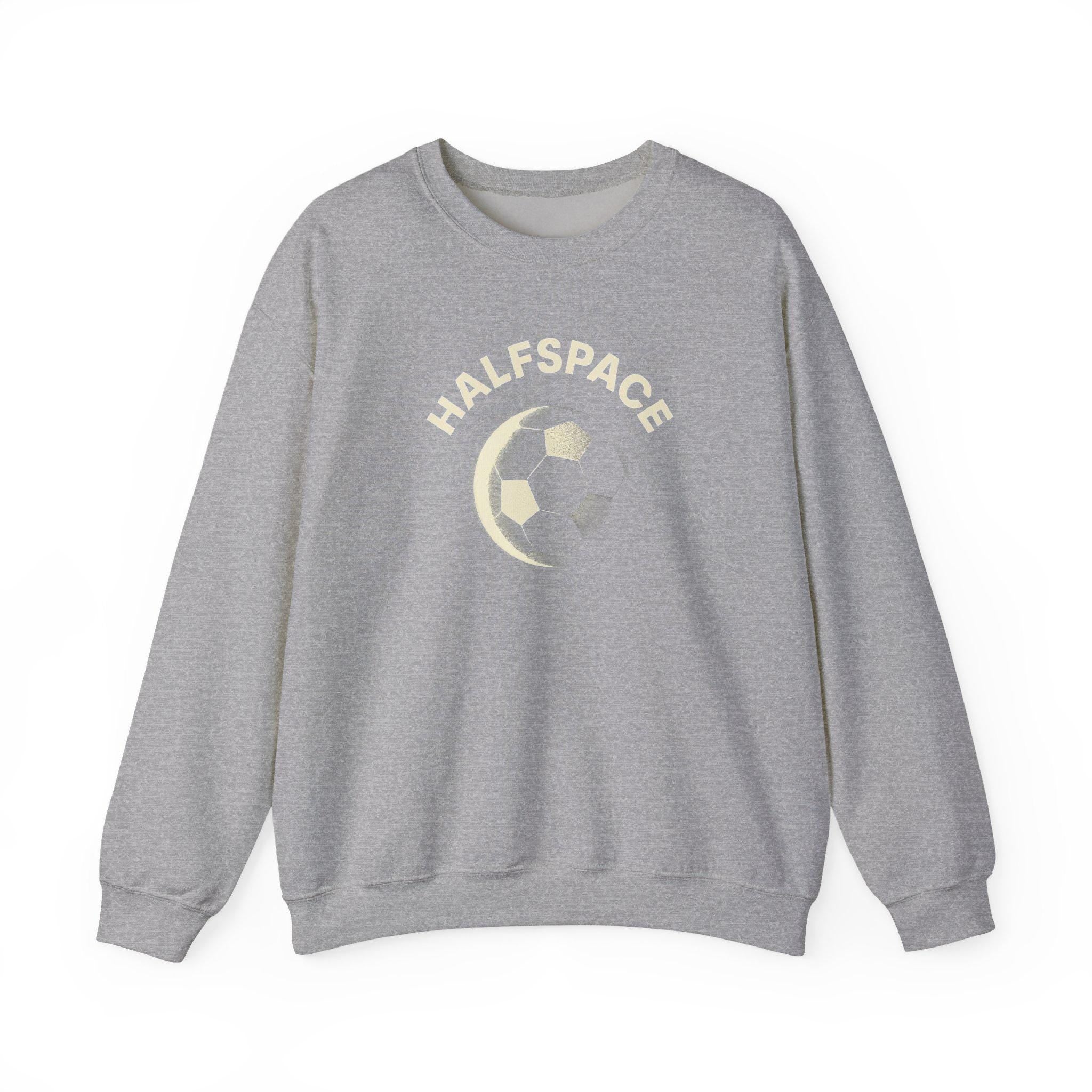 Soccer Moon Embroidered Crewneck Sweatshirt | Vintage Athletic Style