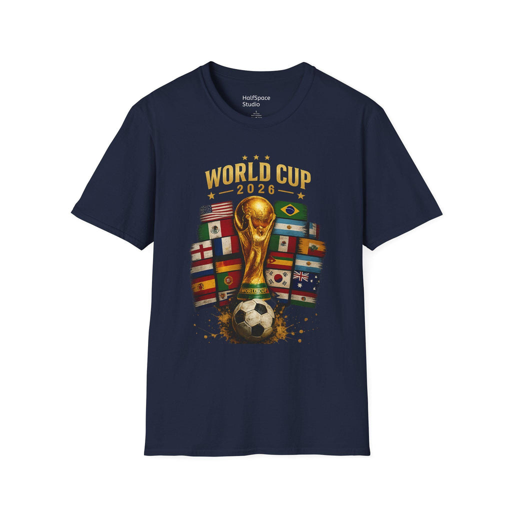 World Cup 2026 Trophy and Flags T-Shirt | Soccer Tournament Tee | Football/Soccer Fans