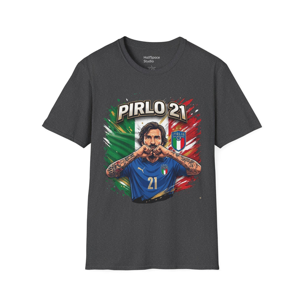 Pirlo 21 Italy Football T-Shirt | Italian Soccer Legend Graphic Tee