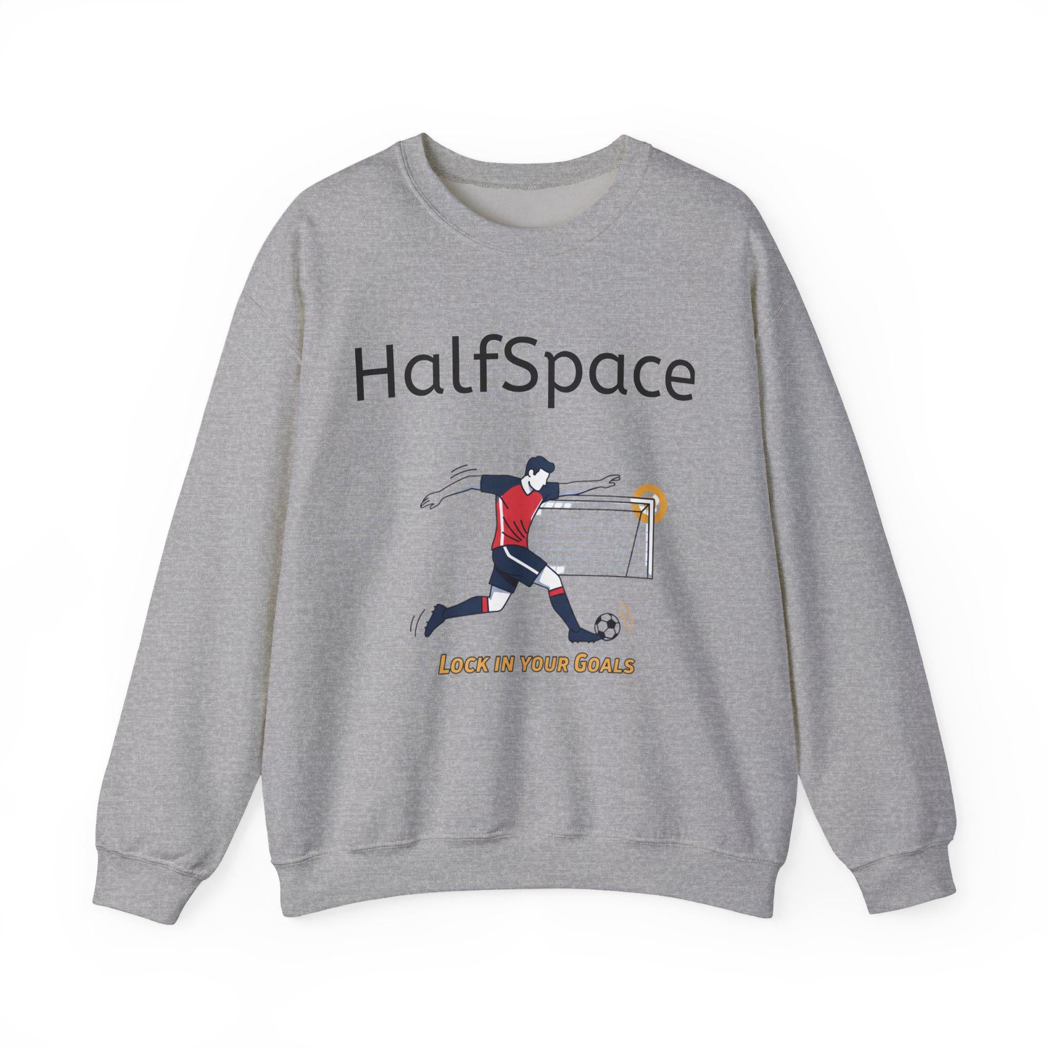 HalfSpace Soccer Player Lock In Your Goals Sweatshirt | Soccer Graphic Crewneck