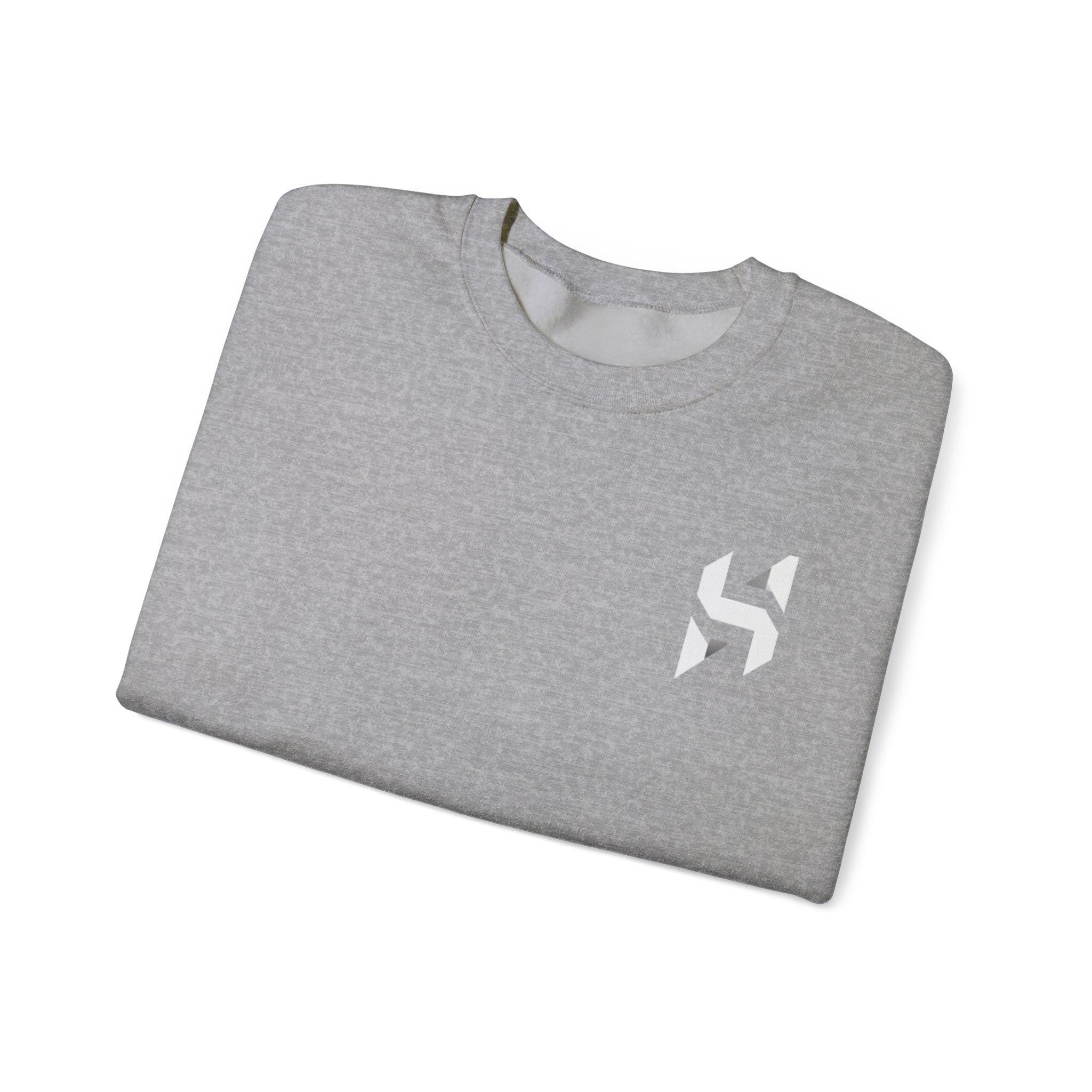 Abstract Geometric Logo Sweatshirt | Minimal Chest Emblem | Streetwear | HalfSpace Studio Branding