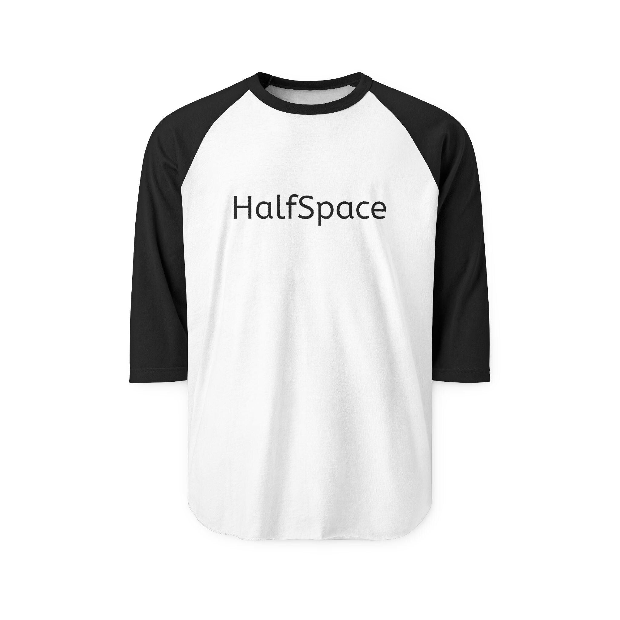 Raglan Shirt | Black Body White Contrast Sleeves, 3/4 Length Unisex Tee