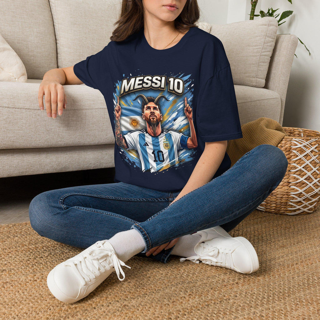 Messi 10 Portrait shirt | Soccer/Football Legend Lionel Messi Tee