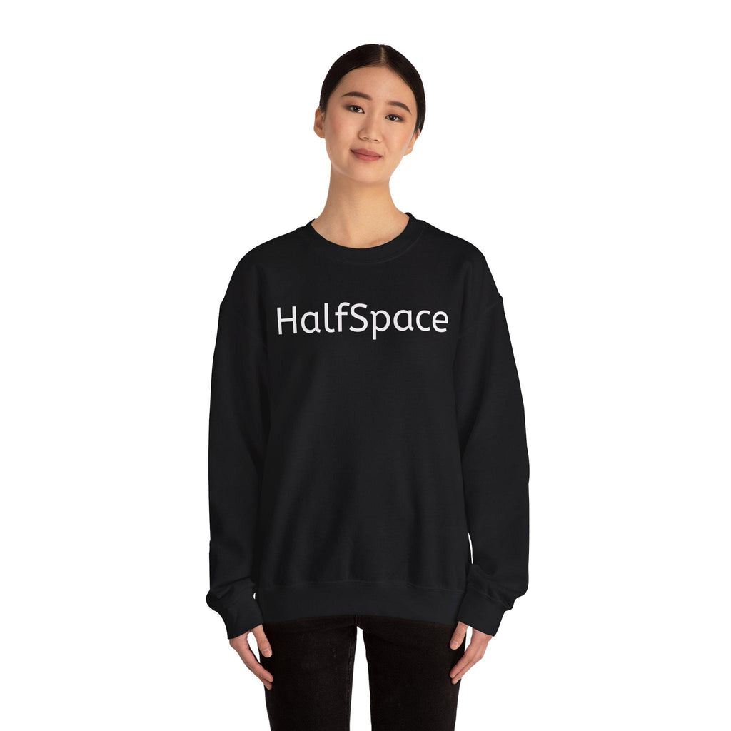 Minimal Streetwear Sweatshirt | HalfSpace Studio Logo | Unisex Football Style | Clean Urban Sweatshirt