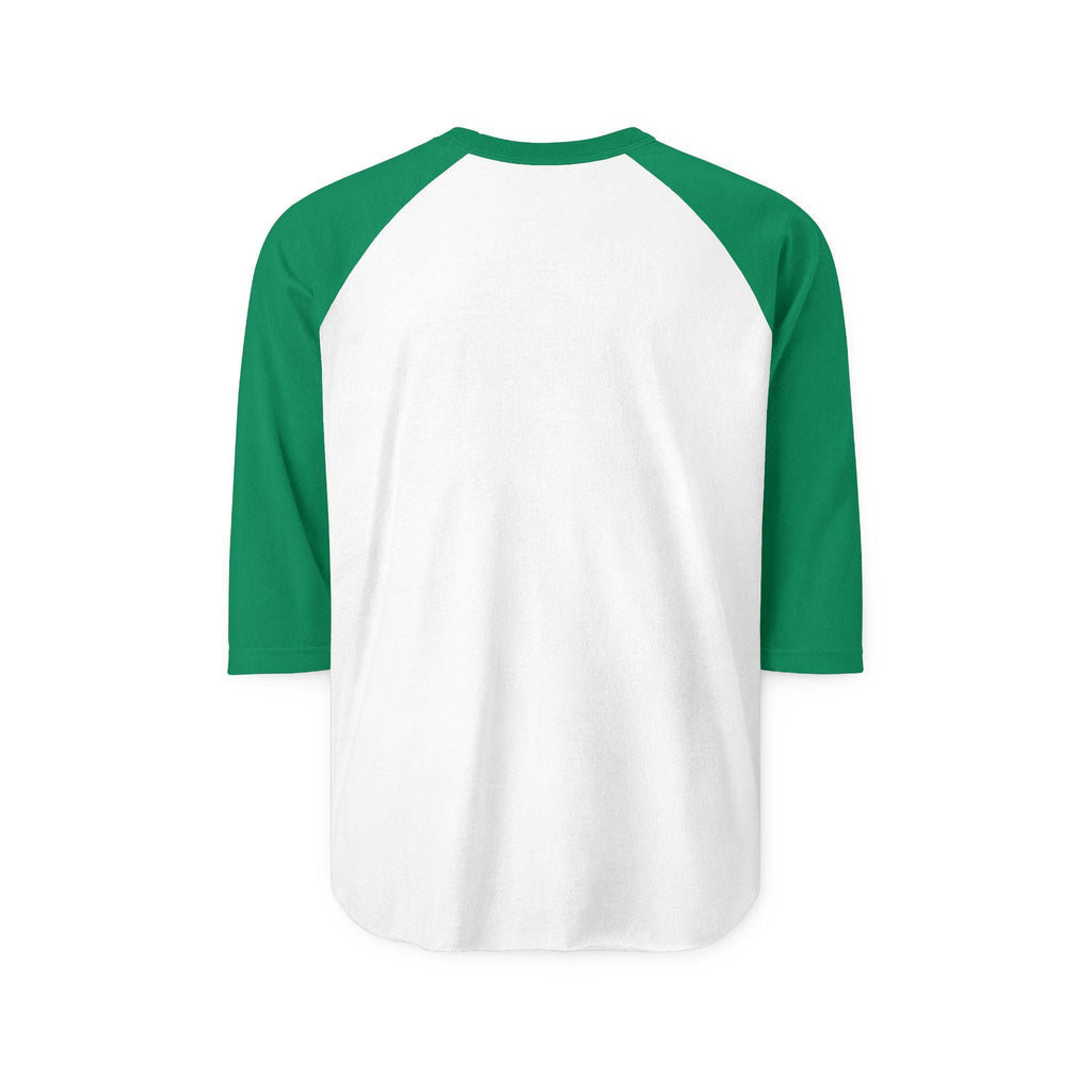 Raglan Shirt | Black Body White Contrast Sleeves, 3/4 Length Unisex Tee