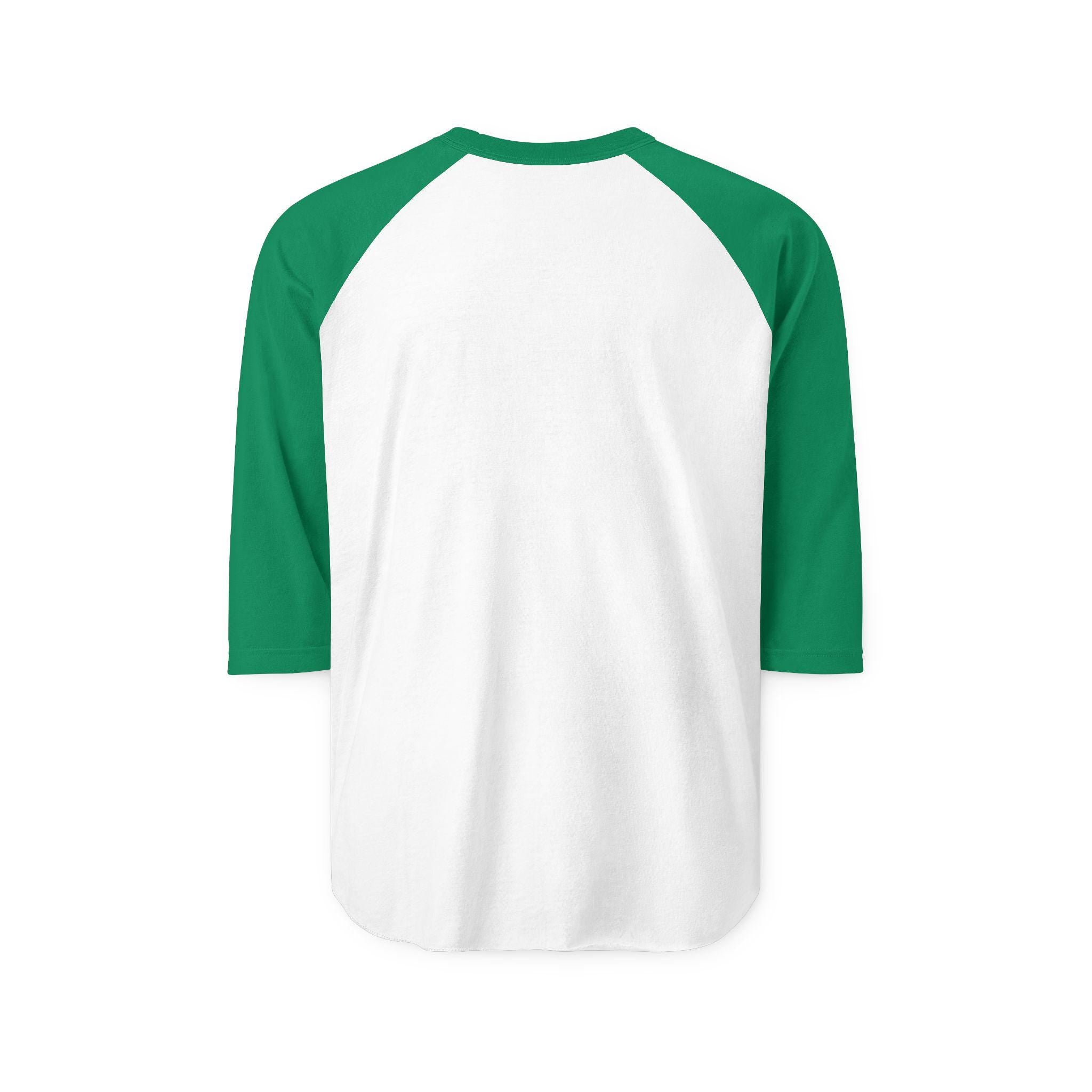 Raglan Shirt | Black Body White Contrast Sleeves, 3/4 Length Unisex Tee