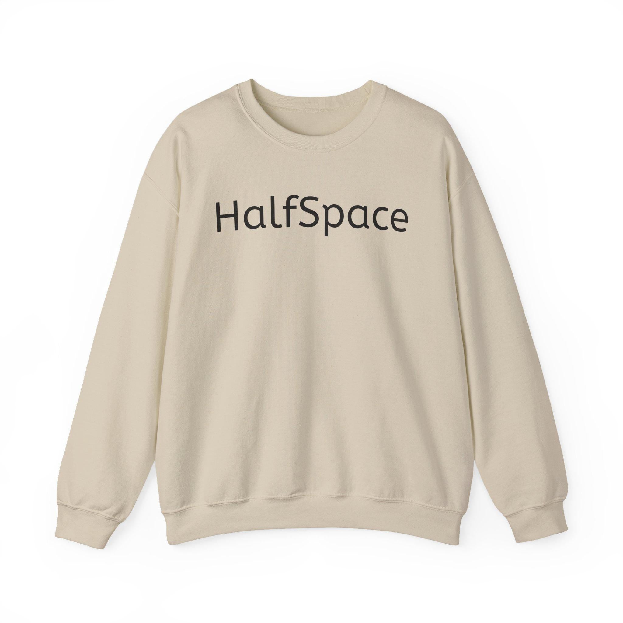 Minimal Streetwear Sweatshirt | HalfSpace Studio Logo | Unisex Football Style | Clean Urban Sweatshirt