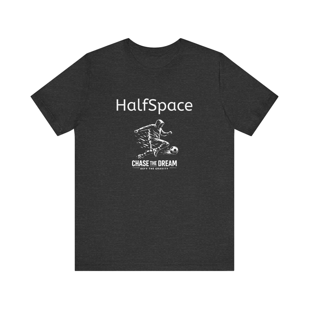 HalfSpace Soccer Player Tee | Minimal Streetwear, Chase the Dream Graphic