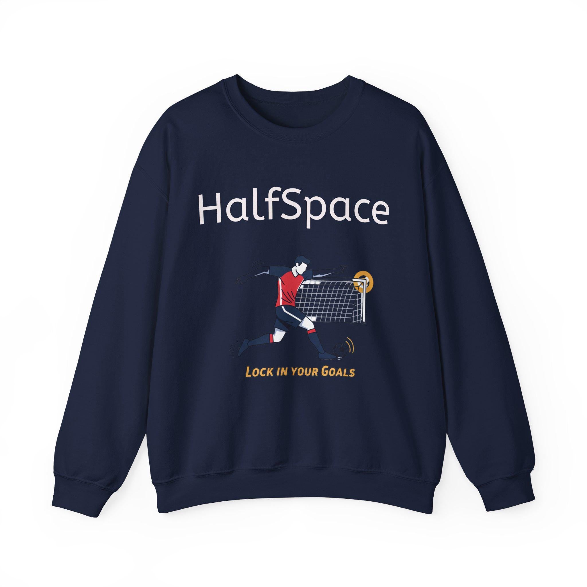 HalfSpace Soccer Player Lock In Your Goals Sweatshirt | Soccer Graphic Crewneck