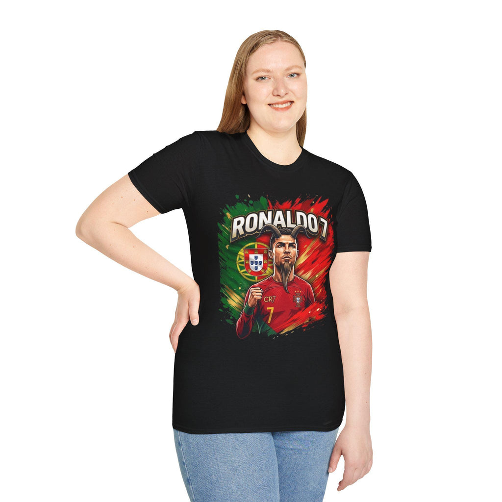 Ronaldo 7 Portrait T-Shirt | Portugal Soccer/Football Legend Tee