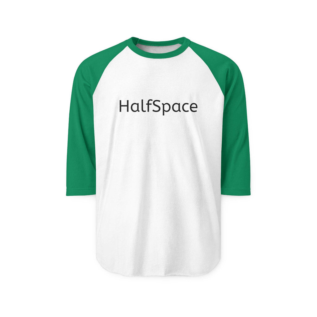 Raglan Shirt | Black Body White Contrast Sleeves, 3/4 Length Unisex Tee