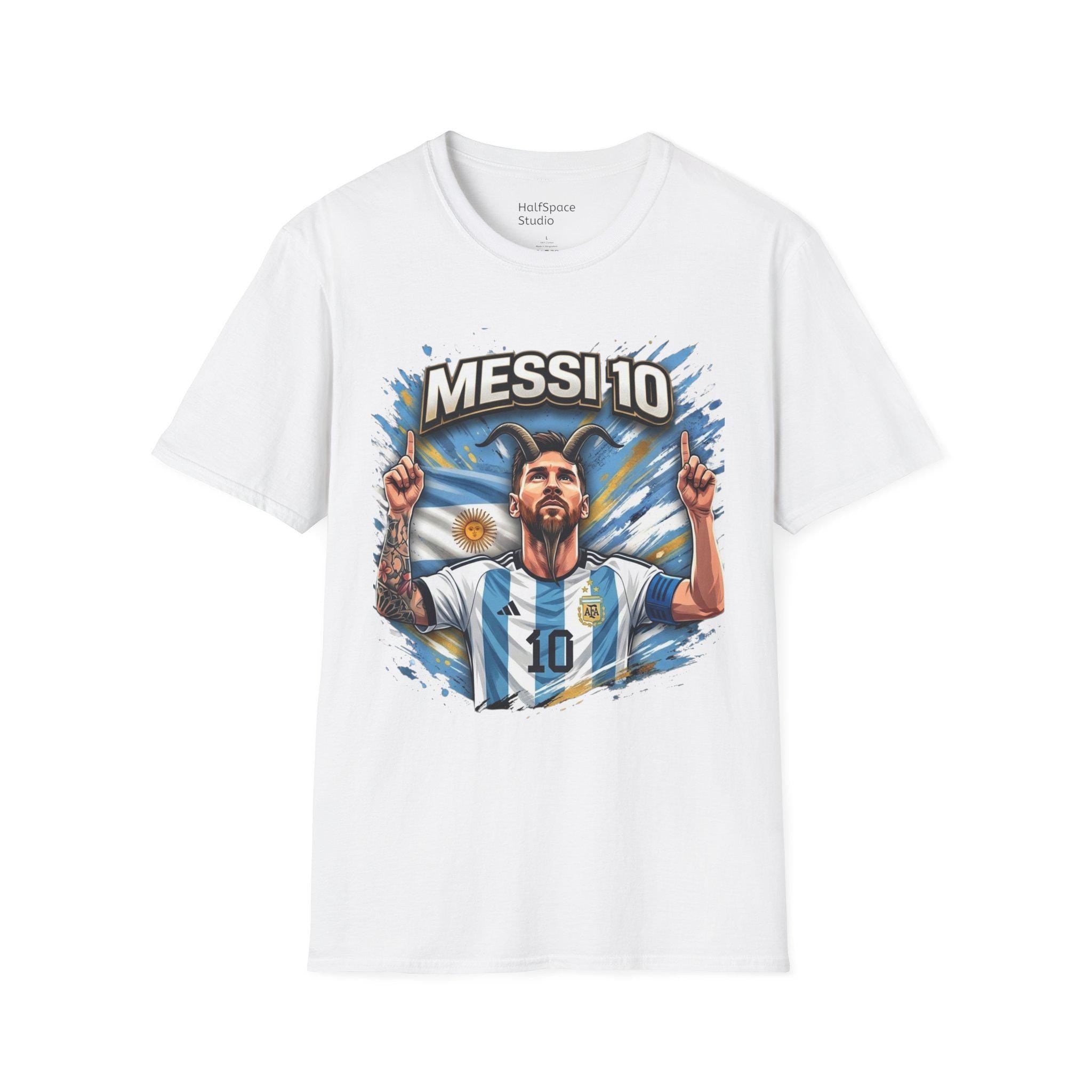 Messi 10 Portrait shirt | Soccer/Football Legend Lionel Messi Tee
