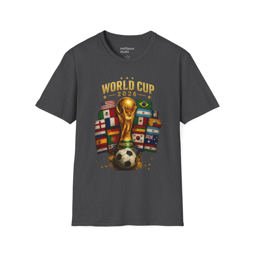 World Cup 2026 Trophy and Flags T-Shirt | Soccer Tournament Tee | Football/Soccer Fans