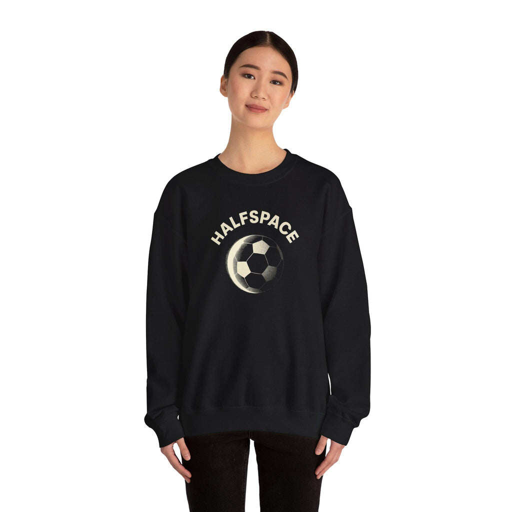 Soccer Moon Embroidered Crewneck Sweatshirt | Vintage Athletic Style
