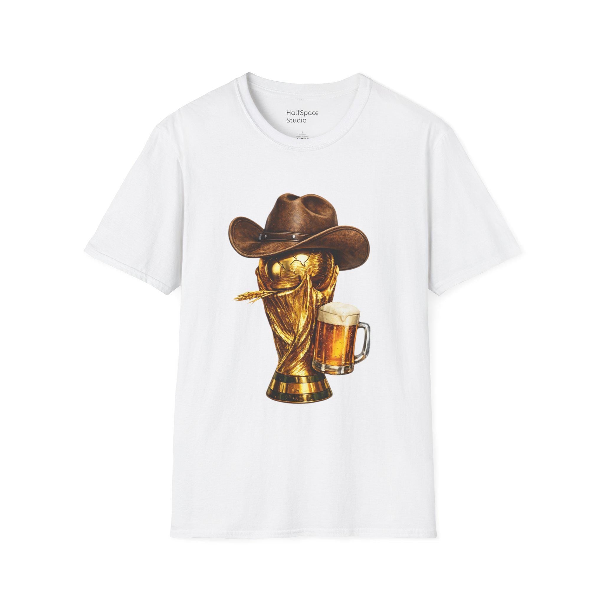 Cowboy Soccer Beer T-Shirt | Western Trophy Graphic Tee