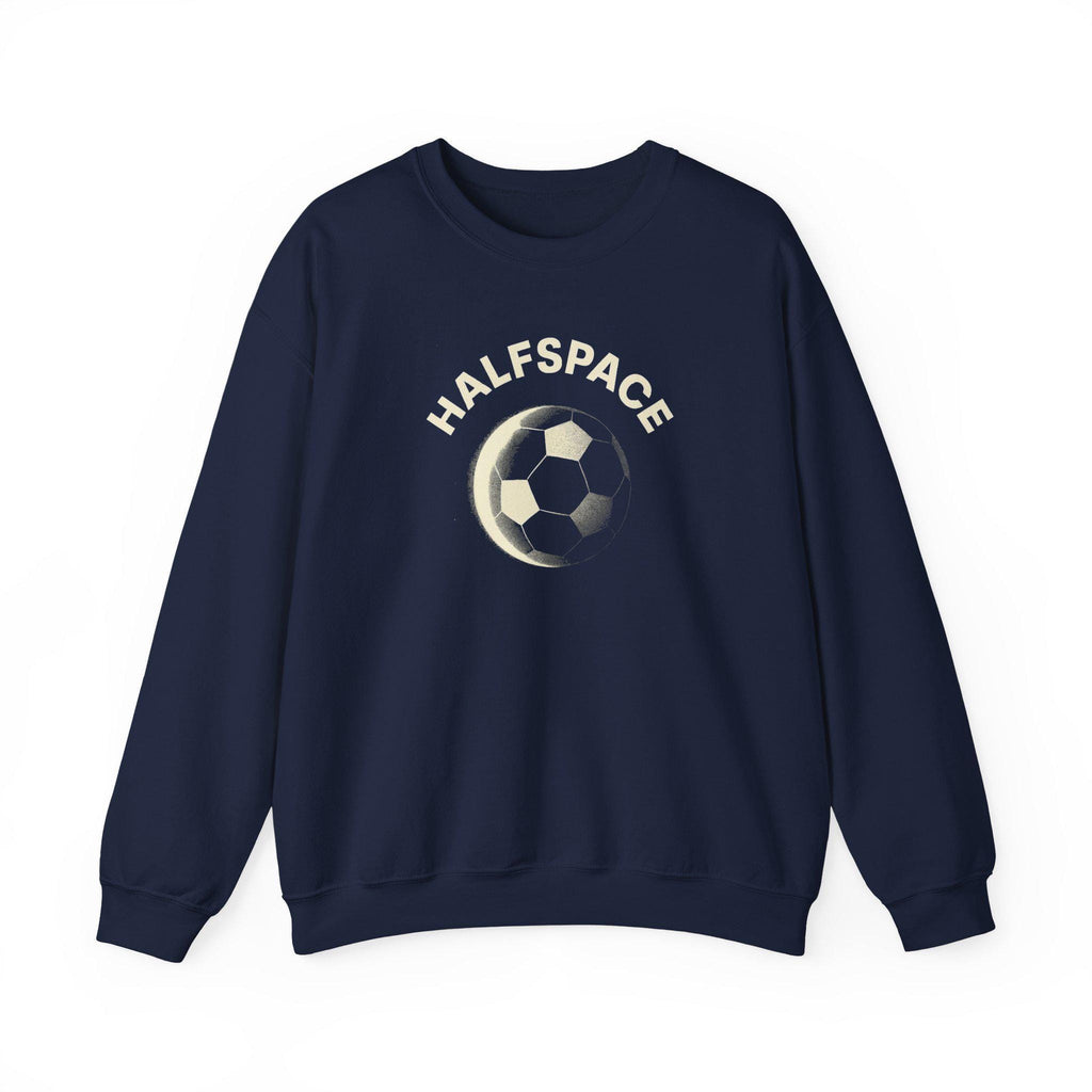 Soccer Moon Embroidered Crewneck Sweatshirt | Vintage Athletic Style