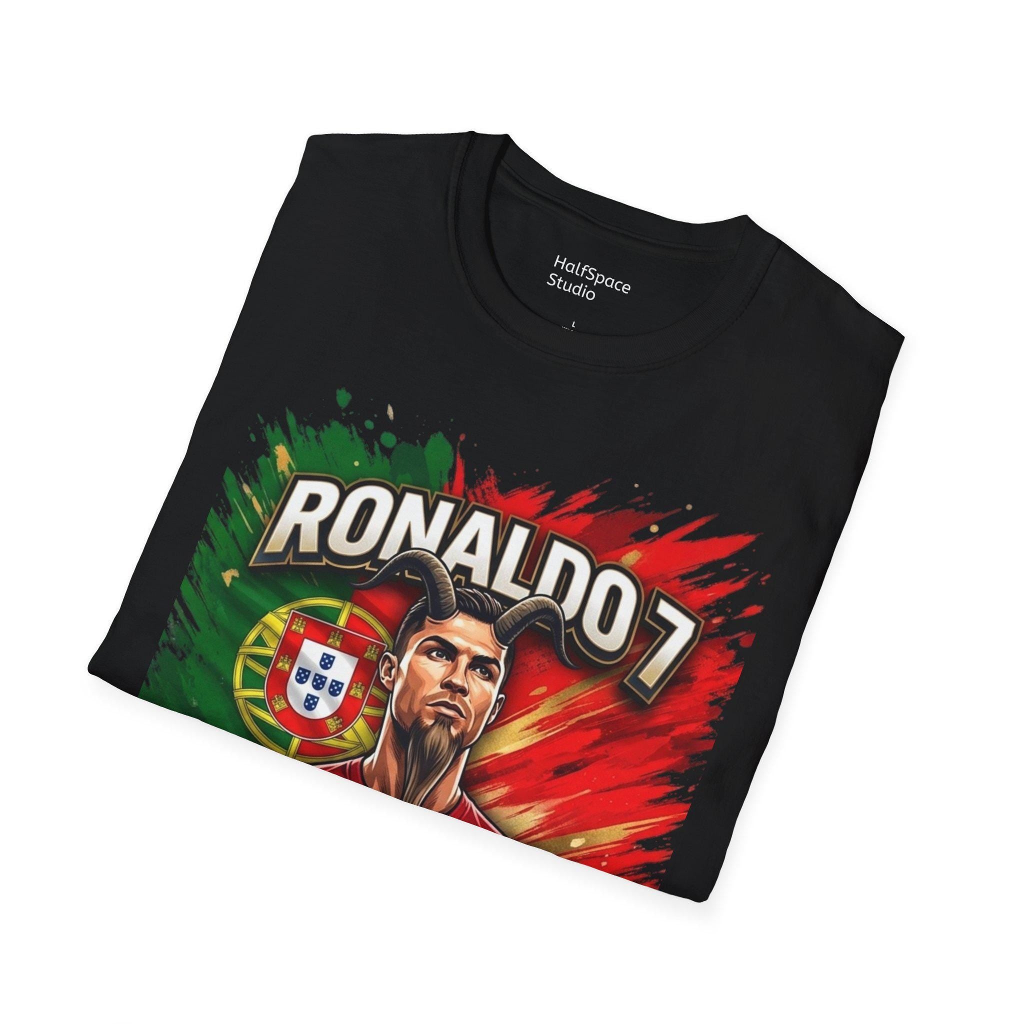 Ronaldo 7 Portrait T-Shirt | Portugal Soccer/Football Legend Tee