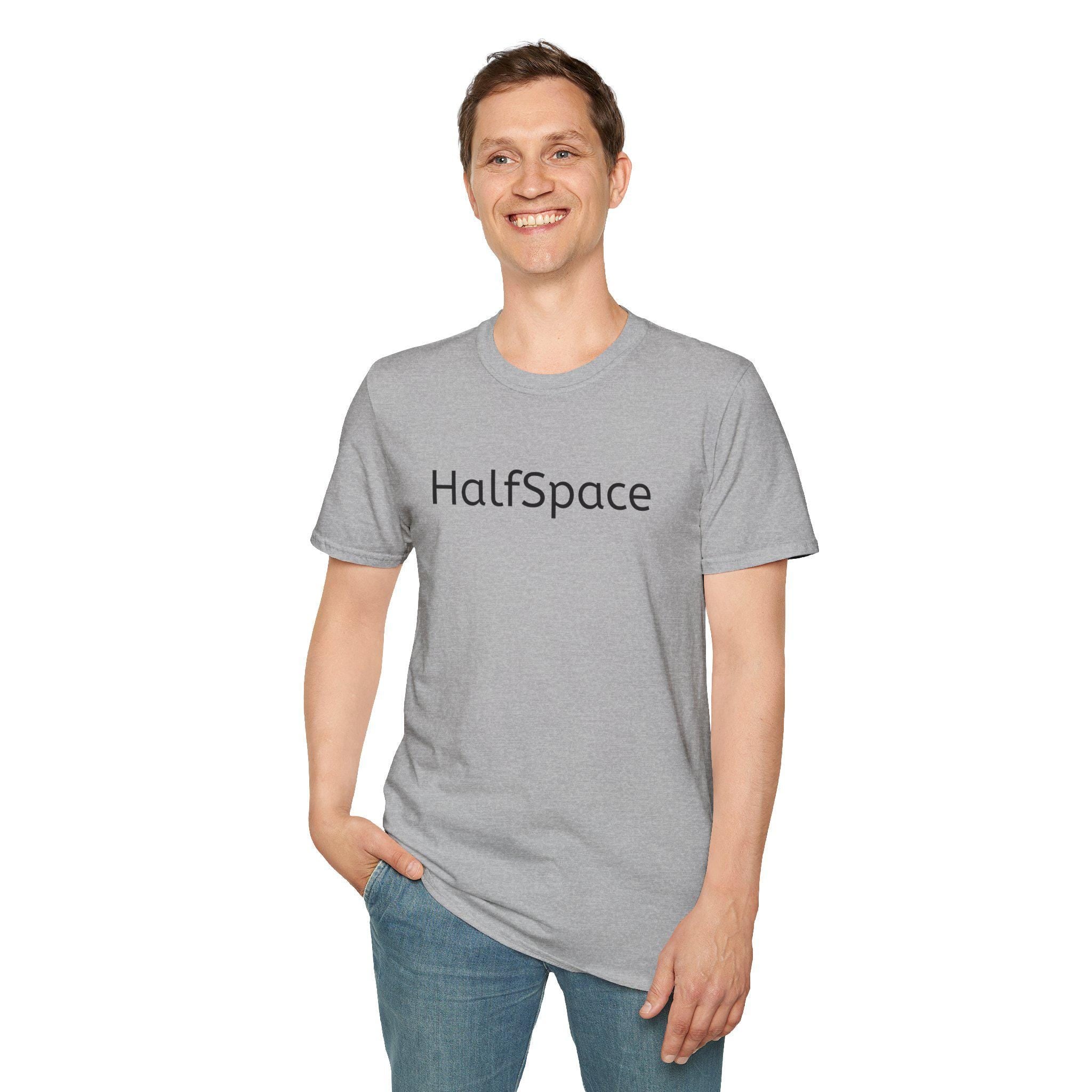 HalfSpace Logo T-Shirt | Minimalist Brand Graphic Tee | Soft Cotton Streetwear