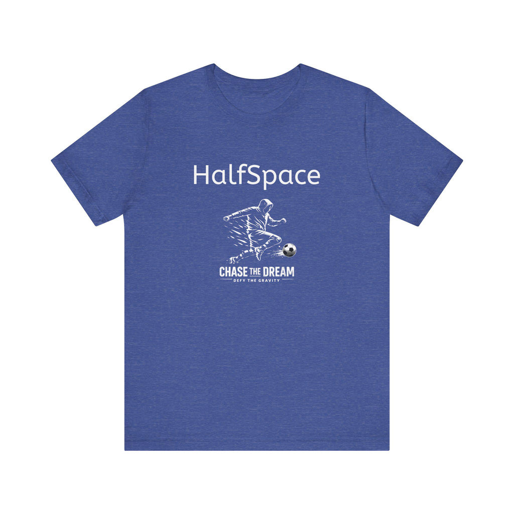 HalfSpace Soccer Player Tee | Minimal Streetwear, Chase the Dream Graphic