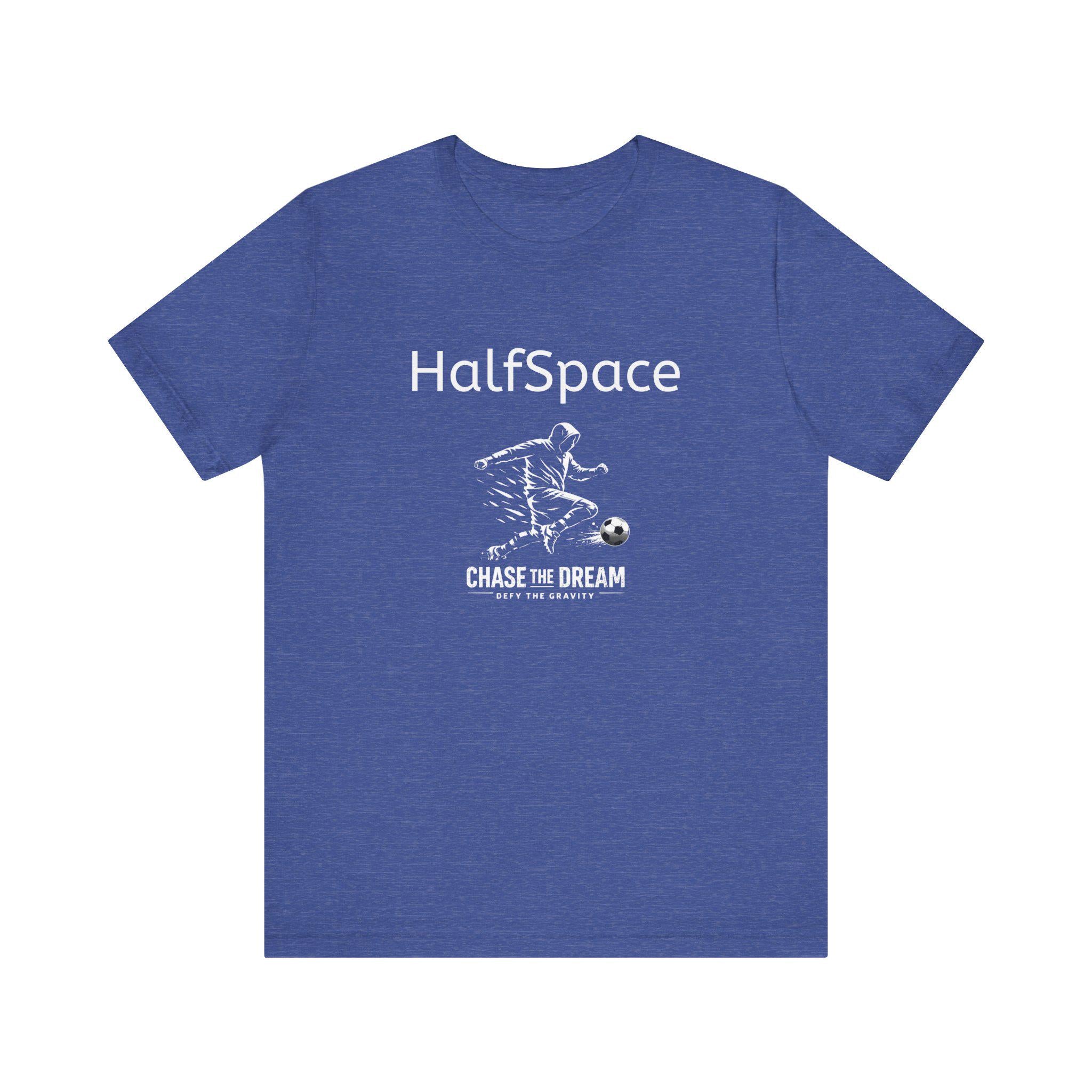 HalfSpace Soccer Player Tee | Minimal Streetwear, Chase the Dream Graphic