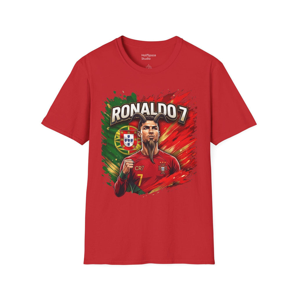 Ronaldo 7 Portrait T-Shirt | Portugal Soccer/Football Legend Tee