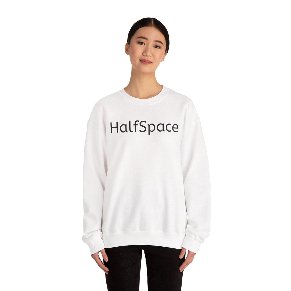 Minimal Streetwear Sweatshirt | HalfSpace Studio Logo | Unisex Football Style | Clean Urban Sweatshirt