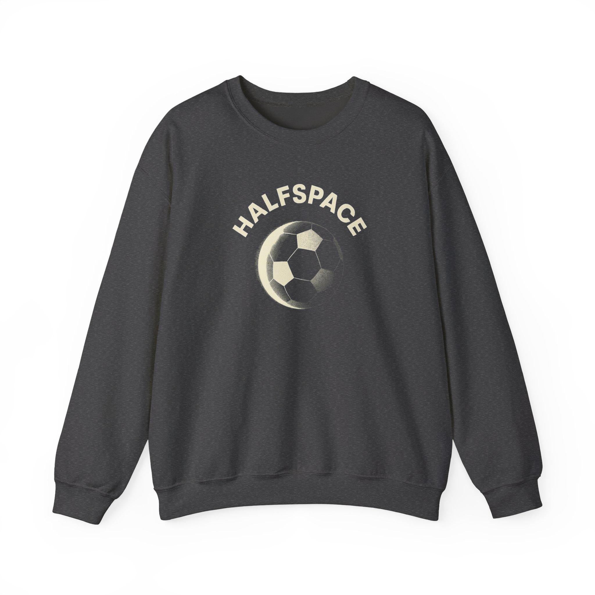 Soccer Moon Embroidered Crewneck Sweatshirt | Vintage Athletic Style