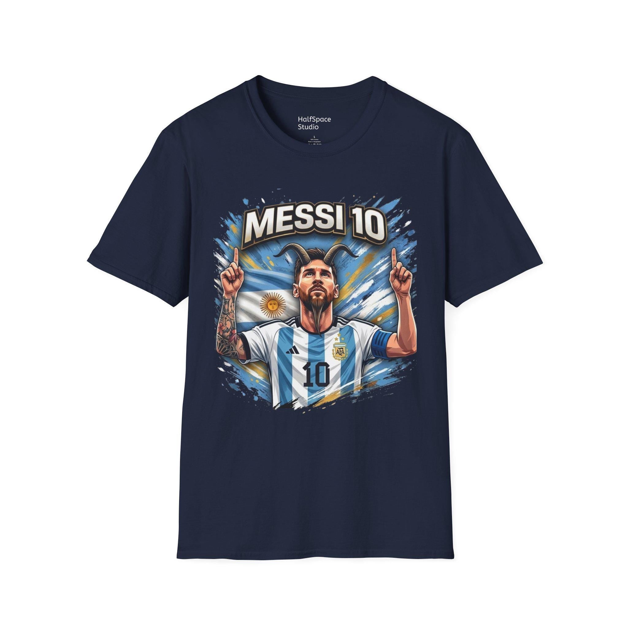 Messi 10 Portrait shirt | Soccer/Football Legend Lionel Messi Tee