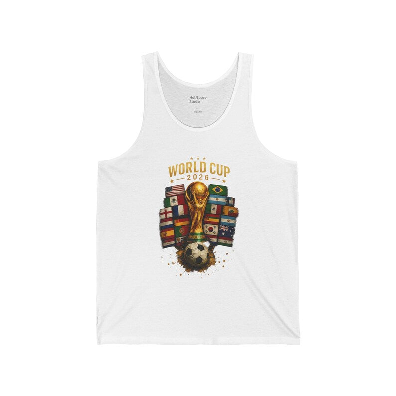 World Cup 2026 Trophy Soccer Tank Top | Football Fan Apparel| HalfSpaceStudio Branding