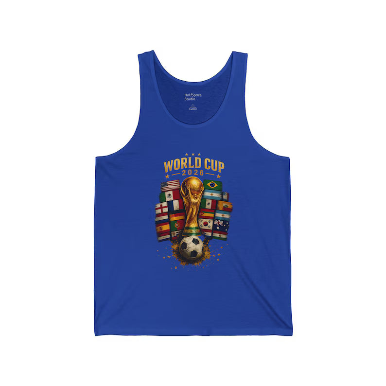 World Cup 2026 Trophy Soccer Tank Top | Football Fan Apparel| HalfSpaceStudio Branding