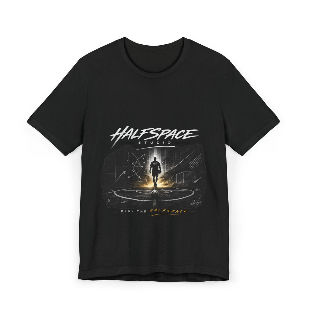 Halfspace Studios Astronaut Graphic T-Shirt | Space Exploration, Sci-Fi FootballTee-HalfSpace Studios.