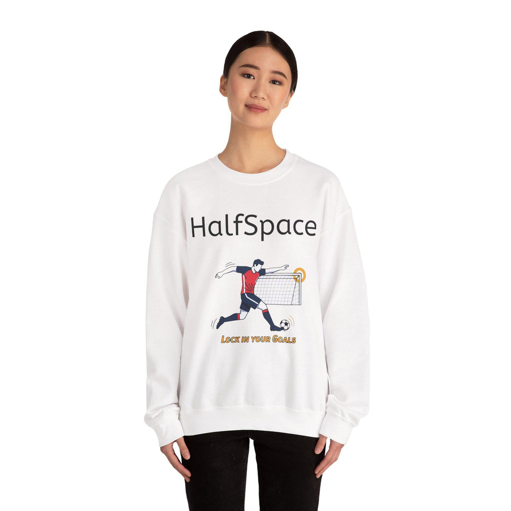 HalfSpace Soccer Player Lock In Your Goals Sweatshirt | Soccer Graphic Crewneck