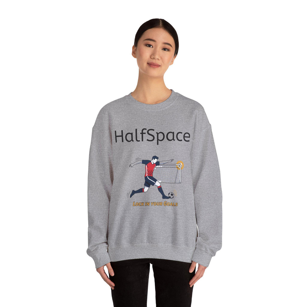 HalfSpace Soccer Player Lock In Your Goals Sweatshirt | Soccer Graphic Crewneck