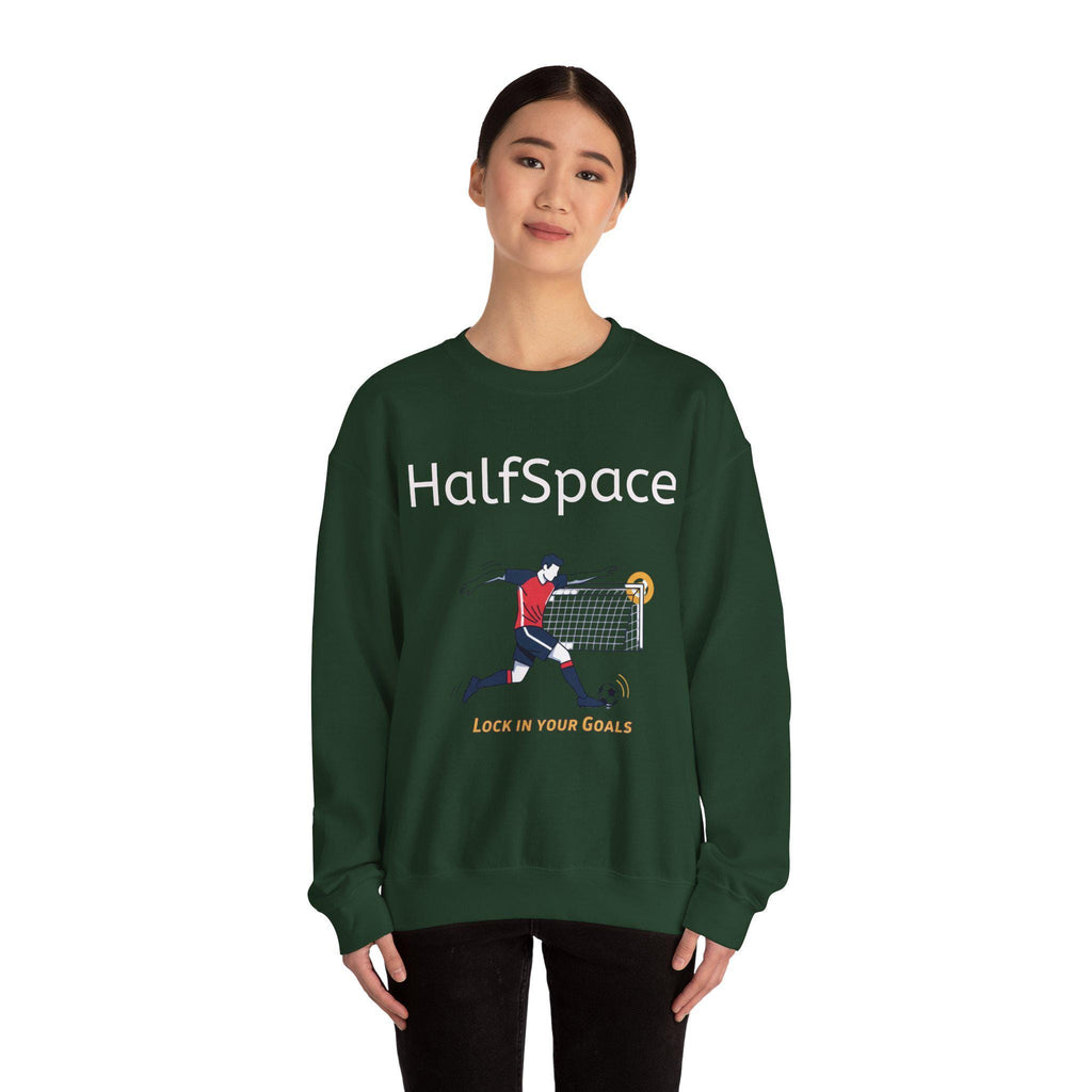 HalfSpace Soccer Player Lock In Your Goals Sweatshirt | Soccer Graphic Crewneck