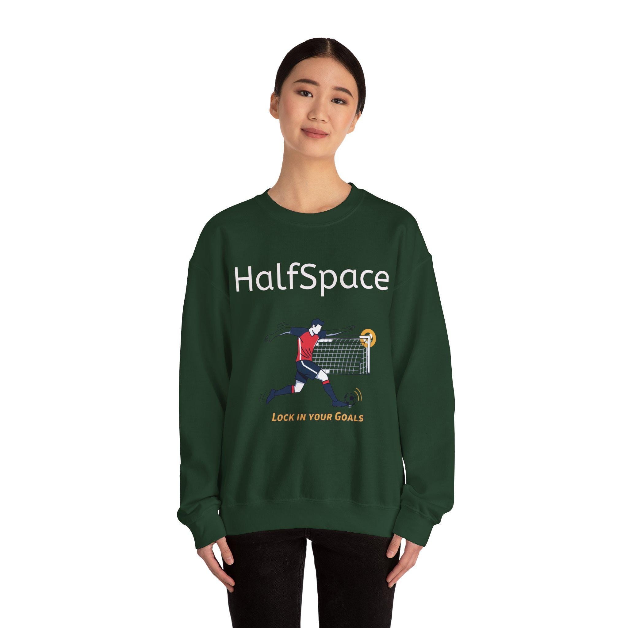 HalfSpace Soccer Player Lock In Your Goals Sweatshirt | Soccer Graphic Crewneck