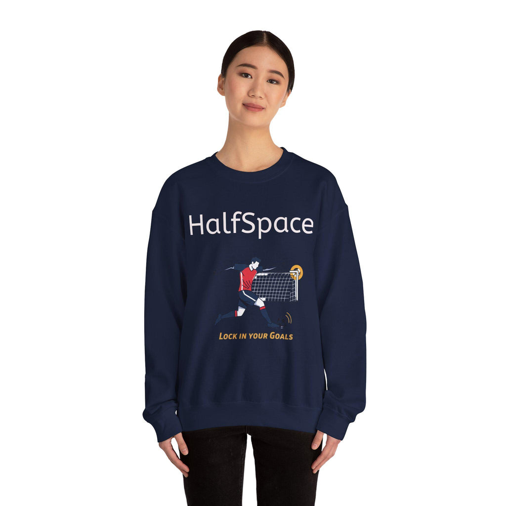 HalfSpace Soccer Player Lock In Your Goals Sweatshirt | Soccer Graphic Crewneck