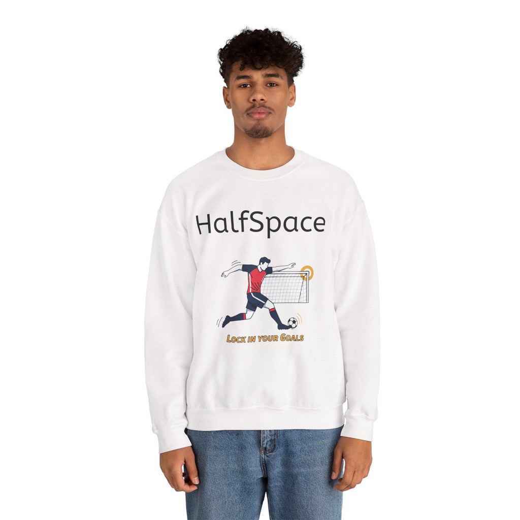 HalfSpace Soccer Player Lock In Your Goals Sweatshirt | Soccer Graphic Crewneck