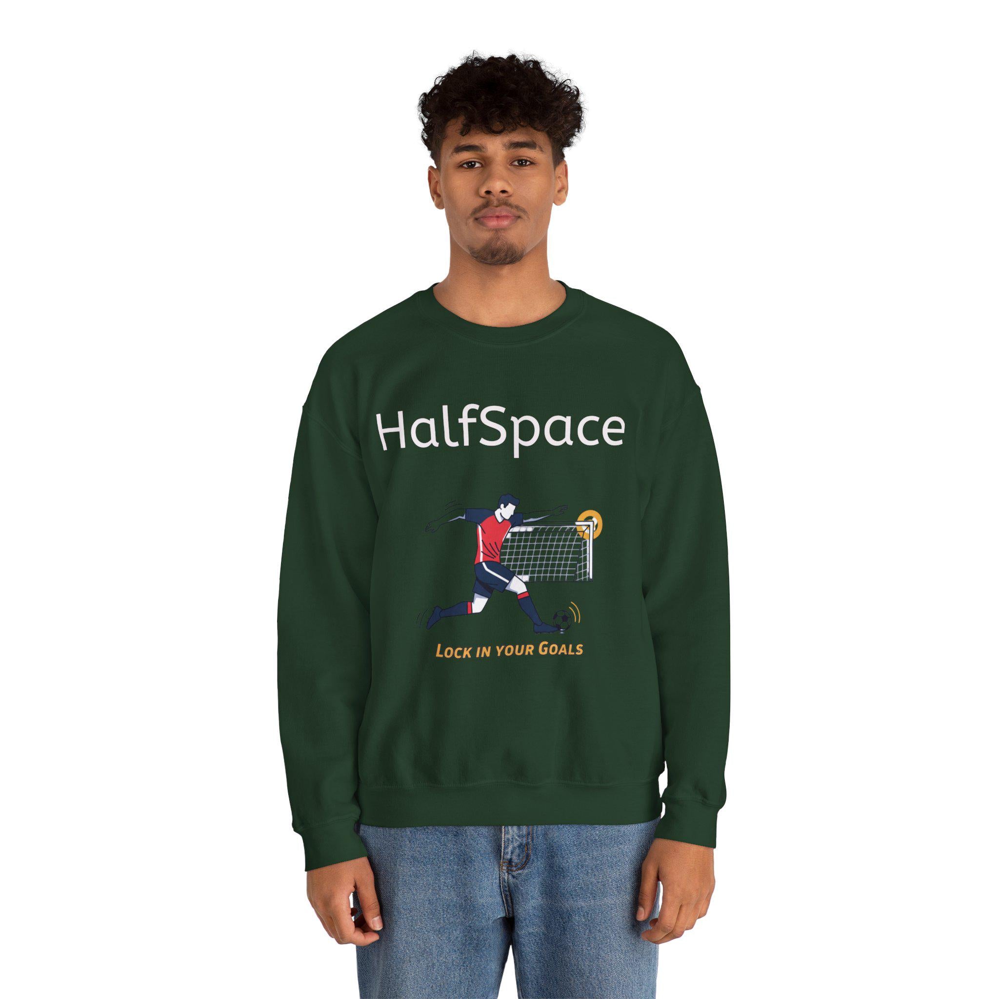 HalfSpace Soccer Player Lock In Your Goals Sweatshirt | Soccer Graphic Crewneck