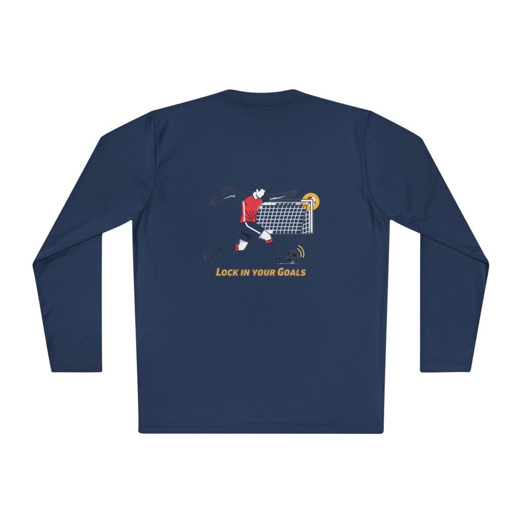 Halfspace Soccer Player Graphic Long Sleeve Tee | Score in Your Goals