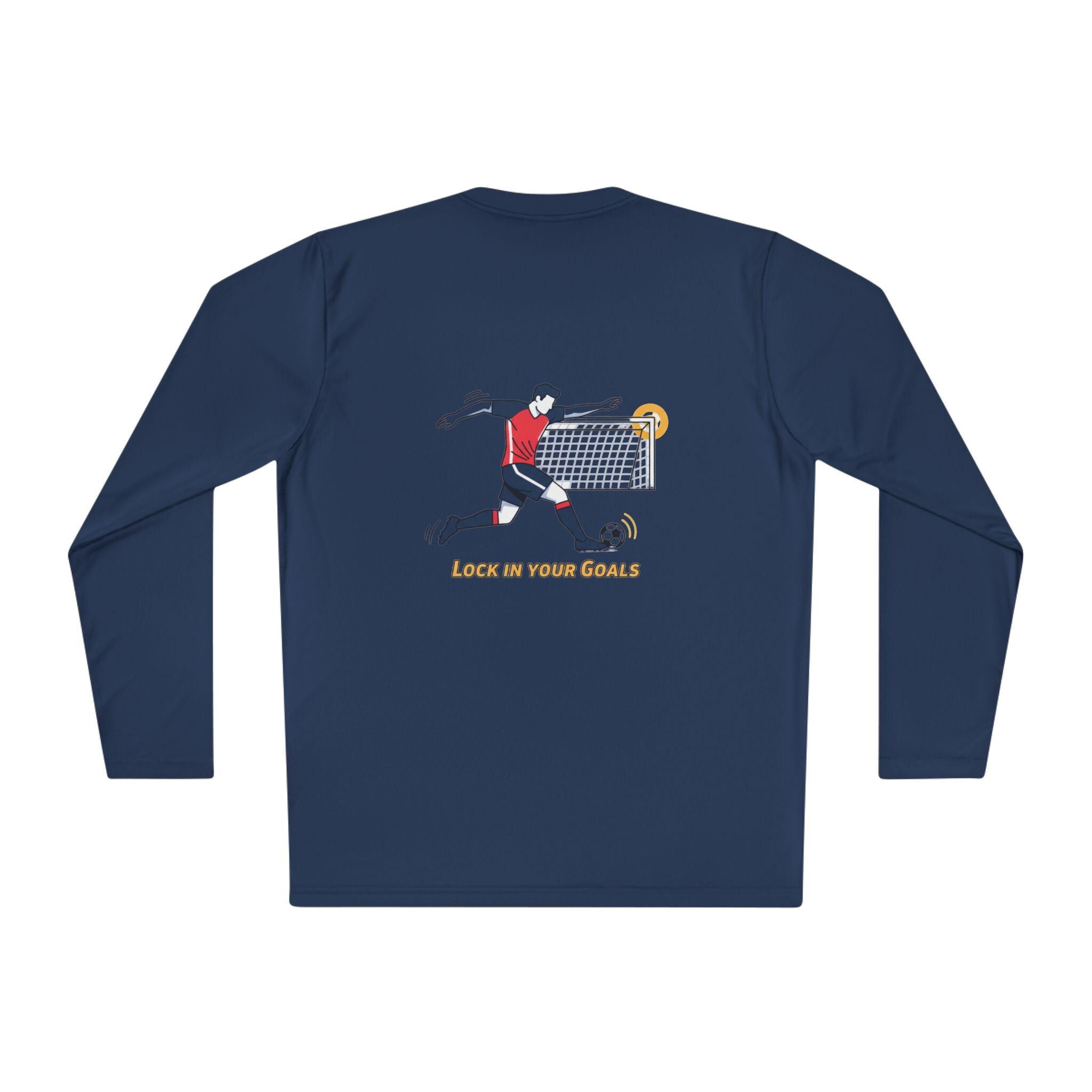 Halfspace Soccer Player Graphic Long Sleeve Tee | Score in Your Goals