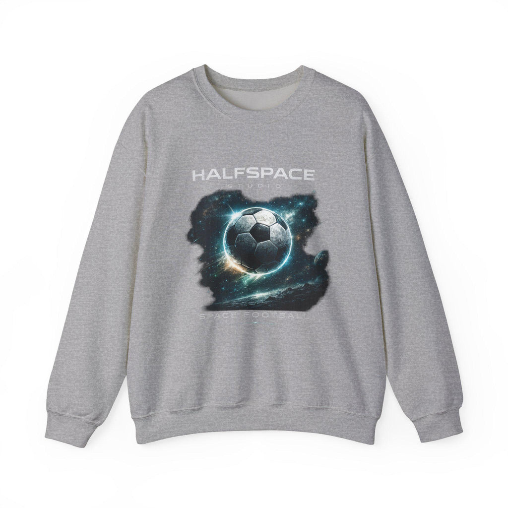 Galactic Soccer Ball Crewneck Sweatshirt | Space Football Graphic