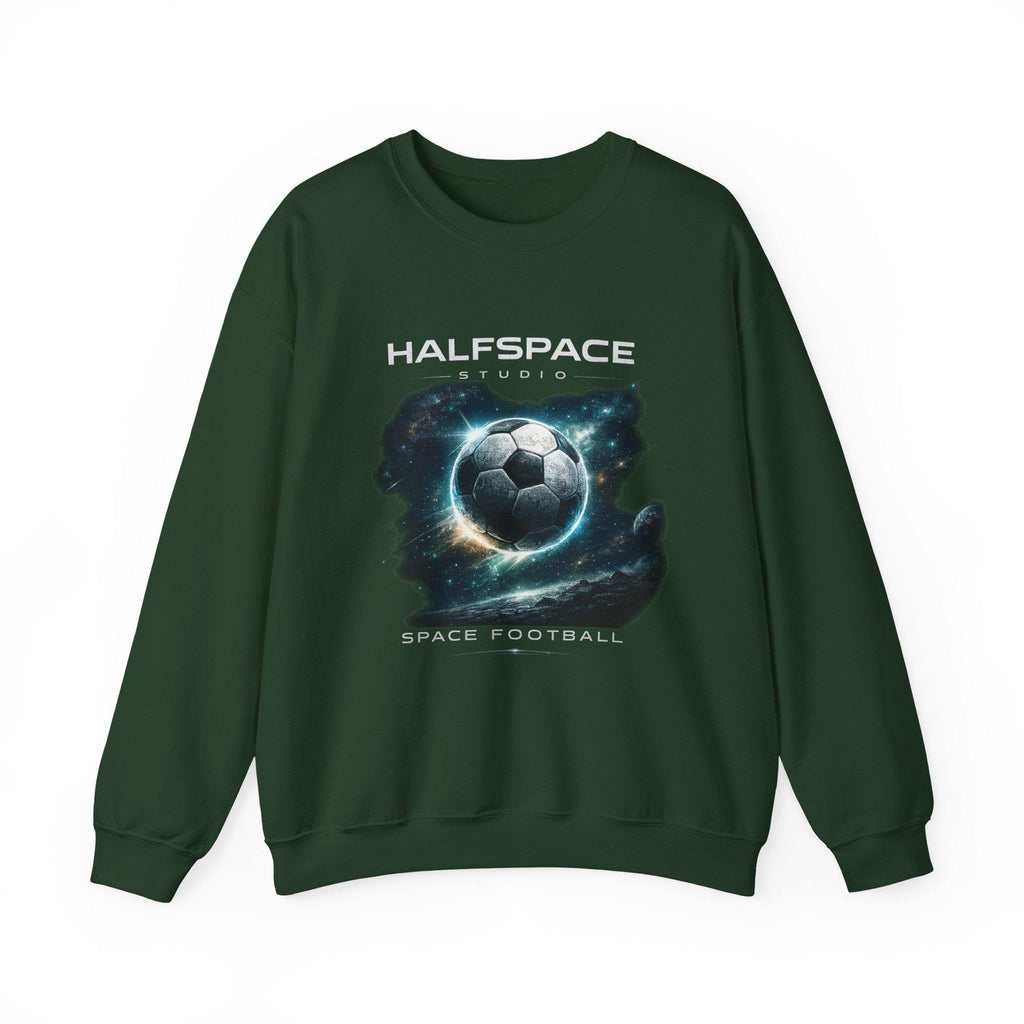 Galactic Soccer Ball Crewneck Sweatshirt | Space Football Graphic