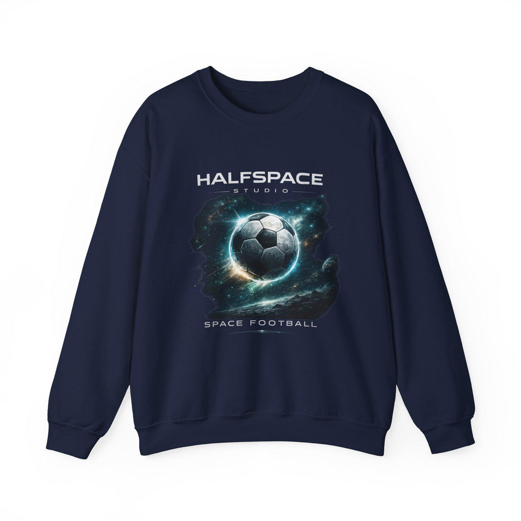 Galactic Soccer Ball Crewneck Sweatshirt | Space Football Graphic