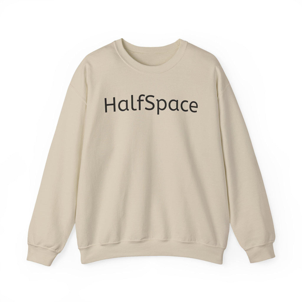 Minimal Streetwear Sweatshirt | HalfSpace Studio Logo | Unisex Football Style | Clean Urban Sweatshirt