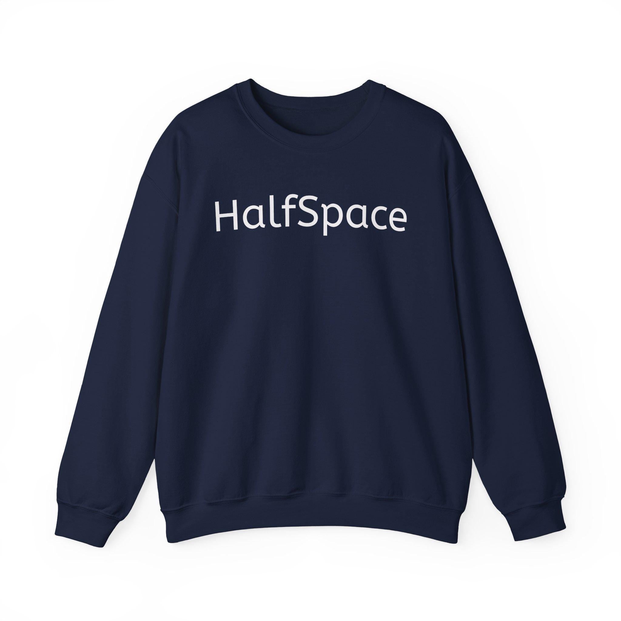 Minimal Streetwear Sweatshirt | HalfSpace Studio Logo | Unisex Football Style | Clean Urban Sweatshirt