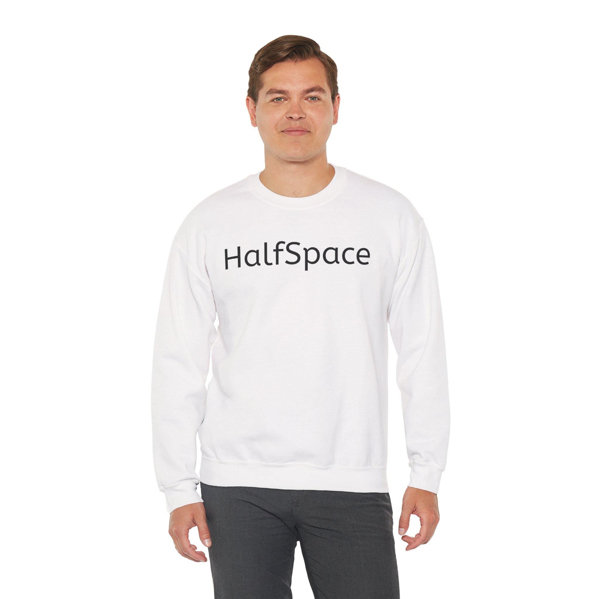 Minimal Streetwear Sweatshirt | HalfSpace Studio Logo | Unisex Football Style | Clean Urban Sweatshirt
