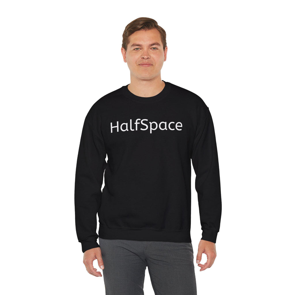 Minimal Streetwear Sweatshirt | HalfSpace Studio Logo | Unisex Football Style | Clean Urban Sweatshirt
