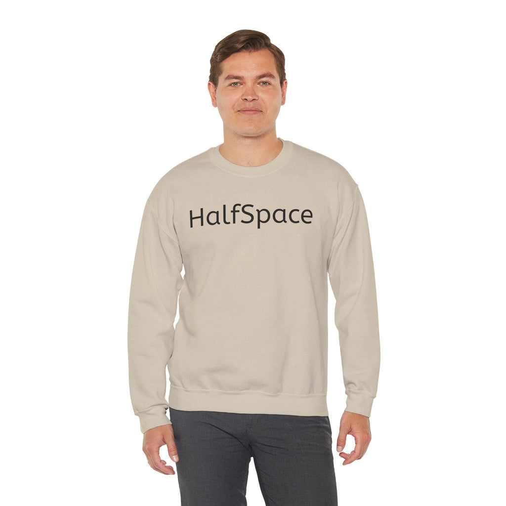 Minimal Streetwear Sweatshirt | HalfSpace Studio Logo | Unisex Football Style | Clean Urban Sweatshirt