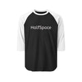 Raglan Shirt | Black Body White Contrast Sleeves, 3/4 Length Unisex Tee