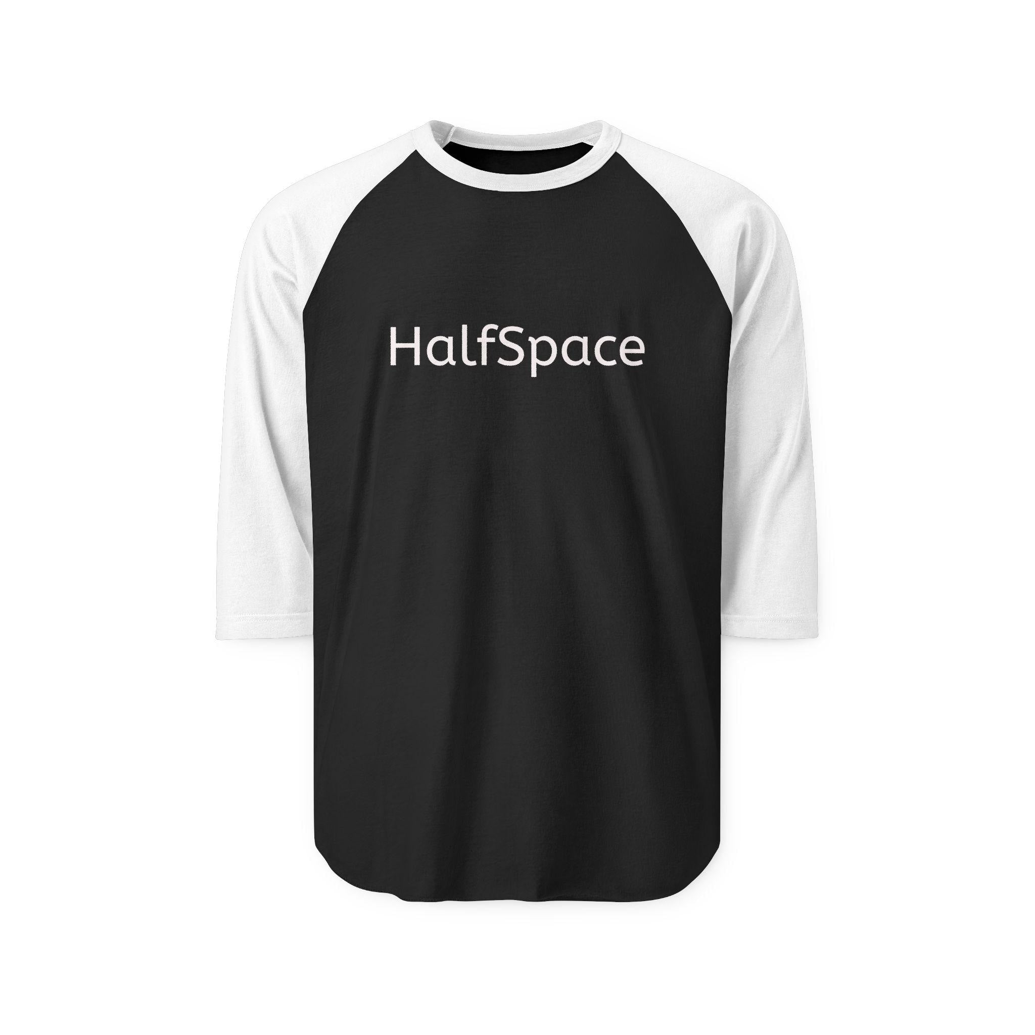 Raglan Shirt | Black Body White Contrast Sleeves, 3/4 Length Unisex Tee